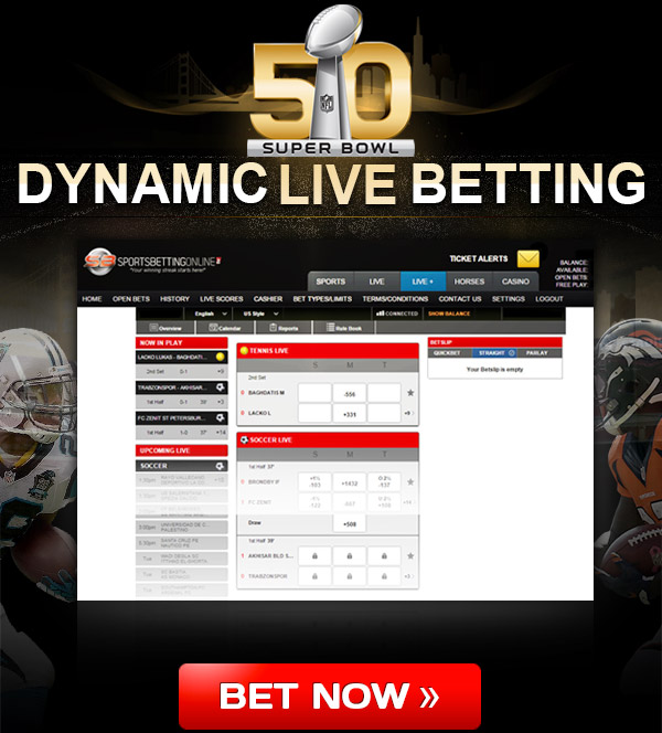 Super Bowl 50 Dynamic Live Betting